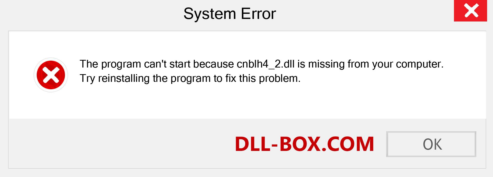  cnblh4_2.dll file is missing?. Download for Windows 7, 8, 10 - Fix  cnblh4_2 dll Missing Error on Windows, photos, images