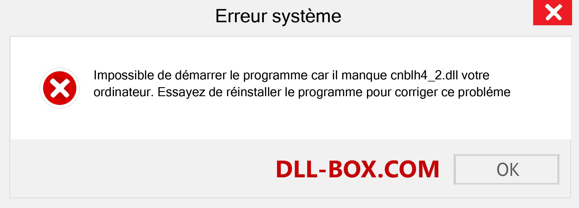 Le fichier cnblh4_2.dll est manquant ?. Télécharger pour Windows 7, 8, 10 - Correction de l'erreur manquante cnblh4_2 dll sur Windows, photos, images