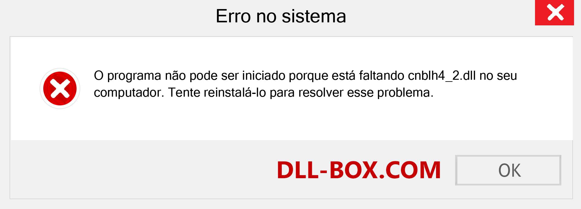 Arquivo cnblh4_2.dll ausente ?. Download para Windows 7, 8, 10 - Correção de erro ausente cnblh4_2 dll no Windows, fotos, imagens